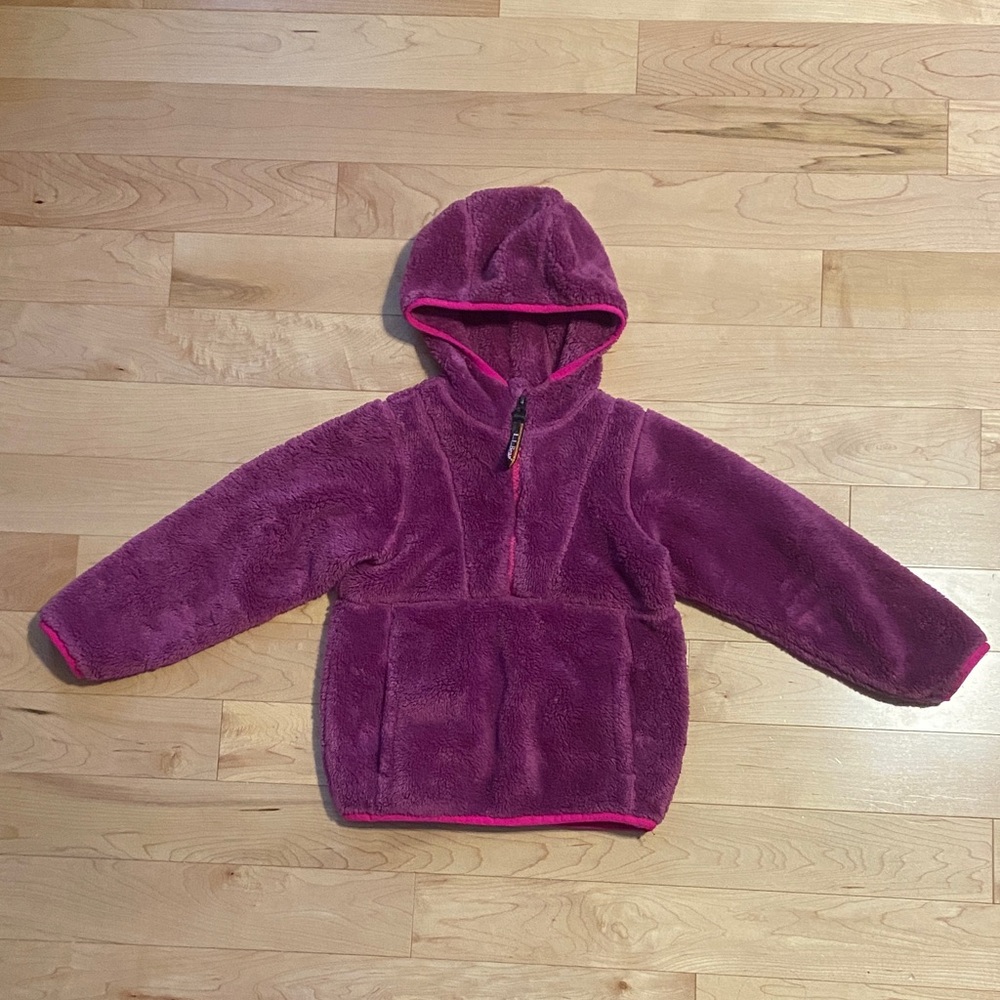 LL Bean Cozy Purple Kids Fleece